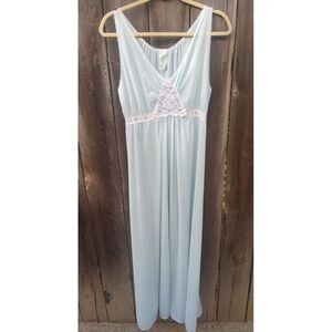 Vintage Miss Swank‎ Romantic Powder Blue Slip Gown M